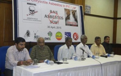 Press Conference on Ban Asbestos, Delhi April 2015
